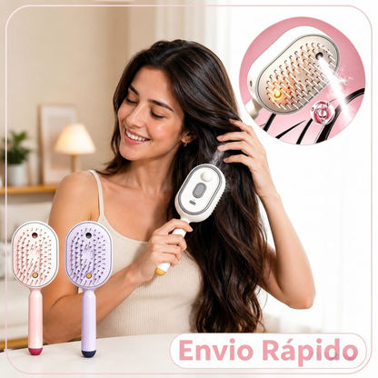 Cepillo Inteligente de Vapor 3 en 1 💧 Hidratación profunda · Masaje relajante · Sin daños